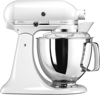 KITCHEN AID 5KSM150PSDWH TILT HEAD ARTISAN WHITE(D)Stand Mixer 240 Juicer Mixer Grinder (1 Jar, White)