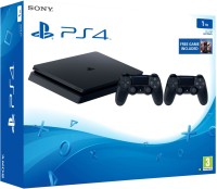 SONY PlayStation 4 1 TB with Bloodborne(Jet Black, Extra Dual Shock 4 Controller)