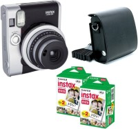 FUJIFILM Mini 90 Black with Flat Black case & 40 Shots Instant Camera(Black)