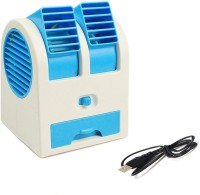 View Wanzhow 4 L Room/Personal Air Cooler(Blue, Dual Bladeless Small Air Conditioner Cooler Mini portable Cooler) Price Online(Wanzhow)