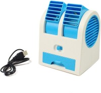 View Wanzhow 4 L Room/Personal Air Cooler(Blue, Mini Cooler Lightweight and Adjustable USB Electric Air Conditioning Fan Cooling Desktop Portable Mini Cooler Fan Personal Fan, add ice cube in the water container, Use it and Say Good Bye Hot Air And Welcome Cooling Air Mini Fan Aircooler Adjustable Angle  Price Online(Wanzhow)