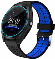 Gazzet 4G V9 Blue color android Smartwatch(Black Strap, Free)