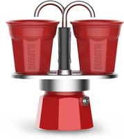 Bialetti SET MINI EXPRESS & BICCHIERINI 2 Cups Coffee Maker(Red)