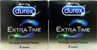 DUREX Extra Time Condom(Set of 2, 6 Sheets)