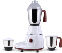 WONDERCHEF Rialto 750 Mixer Grinder (3 Jars, White & Brown)