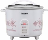 Preethi Rangoli 1.8-Litre Double Pan Rice Cooker (White) with 5 Yrs Warranty for Fast Easy & Healthy Cooking Electric Rice Cooker(18 L, White)