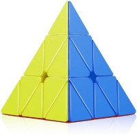 A R ENTERPRISES Super Smooth Sticker less Pyramid Speed Triangle Cube Magic Cube(1 Pieces)