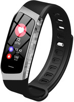 Sanda SD- E18 Fitness Band(Black Strap, Size : 0.96 Color screen)