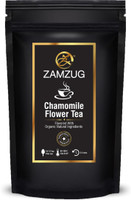 ZAMZUG Organic and Healthy Chamomile Organic Tea with Chamomile Flower - 100% Natural and Soothing Decaffeinated Herbs Herbal Tea Pouch(100 g)