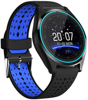 Dev V9-78Q Bluetooth Smart watch Smartwatch(Black Strap, M)