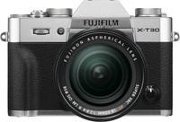 FUJIFILM X Series X-T30 Mirrorless Camera Body with 18 - 55 mm Lens F2.8 - 4 R LM OIS(Silver, Black)