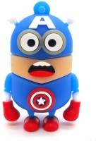 PANKREETI PKT515 Minion Captain America Cartoon Designer 8 GB Pen Drive(Multicolor)