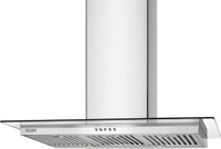Glen CH6062SS90X750BF Wall Mounted Chimney(Silver 1000 CMH)