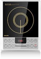 PHILIPS 2100 W Induction Cooktop Push Button(Silver, Black, 4929 Induction Cooktop with Cool - To - touch glass panel)