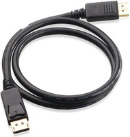 TECHGEAR 30M Premium Display port to Displayport Gold Plated Connector Cable to display the computer TV converter port adapter for HDTV projector 30 m DVI Cable(Compatible with Computer, TV, Laptop, Black, One Cable)