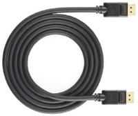 TECHGEAR Premium Display port to Displayport Gold Plated Connector Cable to display the computer 25 m DVI Cable(Compatible with Computer, TV, Laptop, Black, One Cable)