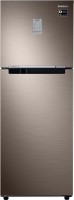 SAMSUNG 253 L Frost Free Double Door 2 Star Convertible Refrigerator(LUXE BROWN, RT28R3722DX/NL)