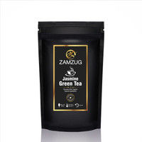 ZAMZUG Classic Flavoured Organic Jasmine Green Tea Jasmine Jasmine Tea Pouch(100 g)