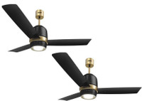 LUMINOUS New York Manhattan 1200 mm 3 Blade Ceiling Fan(Night Sky, Pack of 2)