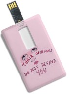 100yellow do not define you Printed 16GB Fancy Pendrive 16 GB Pen Drive(Pink)