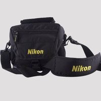 NIKON Black Color Dslr/Slr Shoulder  Camera Bag(Black)
