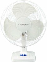 Crompton Whirlwind Gale 400 mm 3 Blade Table Fan(white, Pack of 1)