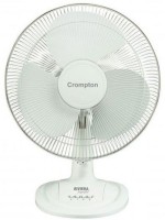 Crompton Riviera SUPERFEEL 400 mm 3 Blade Table Fan(White, Pack of 1)