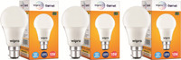 Wipro 10 W Standard B22 LED Bulb(White, Pack of 3)