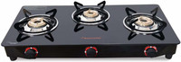 Butterfly Trio 3 Burner Glass Manual Gas Stove(3 Burners)