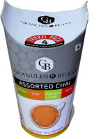 Granules and Beans Travel Pack Instant Tea Premix - (8 Pack X 32 Sachets=500 GM) Assorted Instant Tea Box(4 Bags)