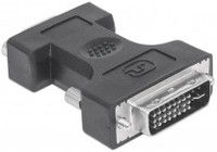 TECHGEAR NICKEL PLATED DVI 2 VGA DIGITAL VIDEO ADAPTER 0 m DVI Cable(Compatible with COMPUTER, PROJECTOR, LAPTOP, MONITOR, Black, One Cable)