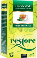 TE-A-ME Natural Tulsi Green Tea Bags Box(25 Bags)