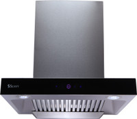 Seavy Classic Stainless Steel 60cm  Auto Clean Wall Mounted Chimney(Silver 1200 CMH)