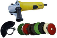 Sauran Angle Grinder 4" FG-6100 AG-4 Grinding machine 850W COMBO OFFER Angle Grinder(100 mm Wheel Diameter)