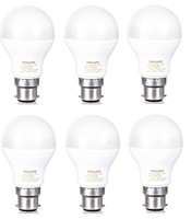 Philips 9 W Standard B22 LED Bulb(White, Pack of 6)