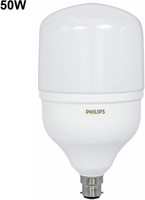 PHILIPS 50 W Round B22 LED Bulb(White)