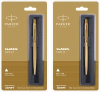 PARKER Classic Gold GT Ball Pen(Pack of 2, Blue)