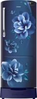 SAMSUNG 212 L Direct Cool Single Door 3 Star Refrigerator with Base Drawer(Camellia Blue, RR22R383ZCU/HL)