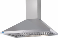 Glen CH6054X90X750BFLTW Wall Mounted Chimney(Silver 1000 CMH)