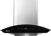 Seavy Ciaz Stainless Steel 60cm Auto Clean Wall Mounted Chimney(Silver/Steel Grey 1200 CMH)