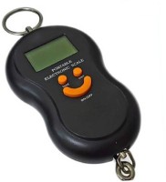 Granny Smith Portable 50kg-Digital Kitchen Luggage Hanging LED Smiley Weighing Scale(Black)