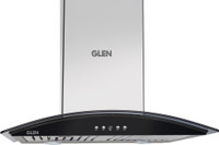 Glen Cooker Hood 6071 GF 60CM 1250M3 BF LTW Wall Mounted Chimney(Silver 1250 CMH)