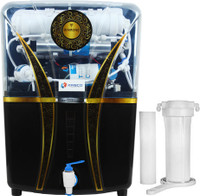 Kinsco Diamond Black 15 L RO + UV + UF + TDS Water Purifier(Black)