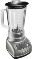 KITCHEN AID 5-Speed Classic Blender Silver (KSB1570SL) 5CTKCF2HYNR6 500 Juicer Mixer Grinder (1 Jar, Silver)