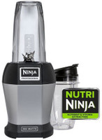 Ninja Nutri Nutrient Extraction Single Serve Blender (BL450) 6BO3K6XT7EIS 500 Juicer Mixer Grinder (1 Jar, Silver)