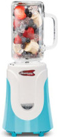 Elite Home Fashions Elite EPB-6050BL. Glass Jar Blender w/Lid & Straw Blue 2ZWTEAVJ5T8M 500 Juicer Mixer Grinder (1 Jar, Blue)