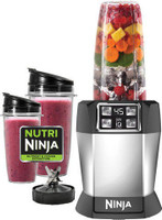 Ninja Nutri Auto-iQ Blender (BL482) 576886ATLSIU 500 Juicer Mixer Grinder (1 Jar, Silver Black)