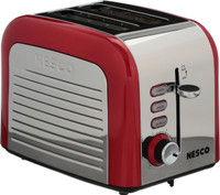 Nesco 3QRFZVG9QAC0 500 W Pop Up Toaster(Red)