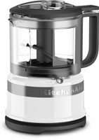 KITCHEN AID 3.5 Cup Mini Food Processor White (KFC3516WH) 500 W Food Processor(Clear)