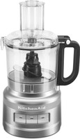 KITCHEN AID 7-Cup Food Processor Contour Silver (KFP0718CU) 500 W Food Processor(Contour Silver)